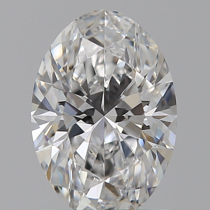 1.07 Carat Oval Lab Diamond with  Cut Diamond in 14KT  view 1

