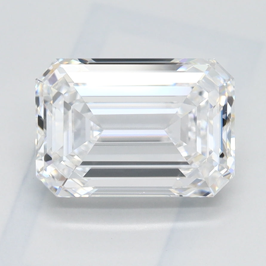 1.65 Carat Emerald Lab Diamond with  Cut Diamond in 14KT  view 1
