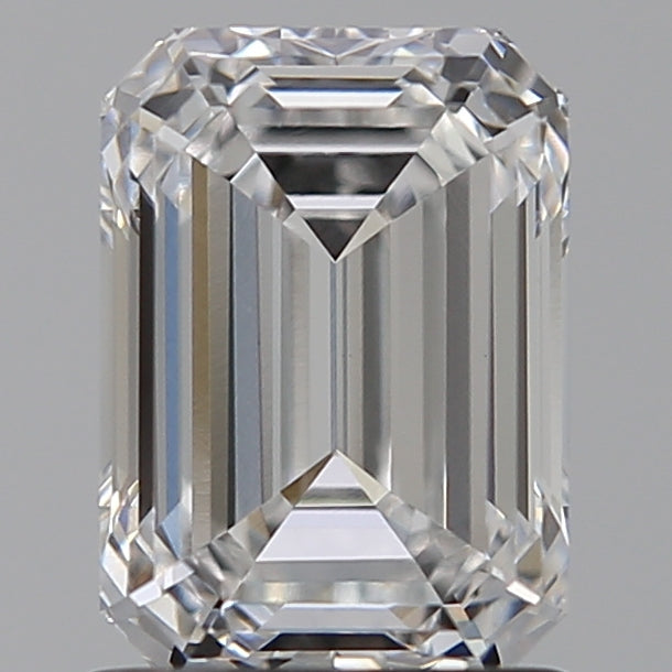 1.42 Carat Emerald Lab Diamond with  Cut Diamond in 14KT  view 1
