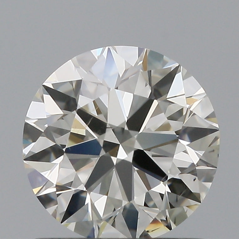 0.9 Carat Round Natural Diamond with  Cut Diamond in 14KT  view 1
