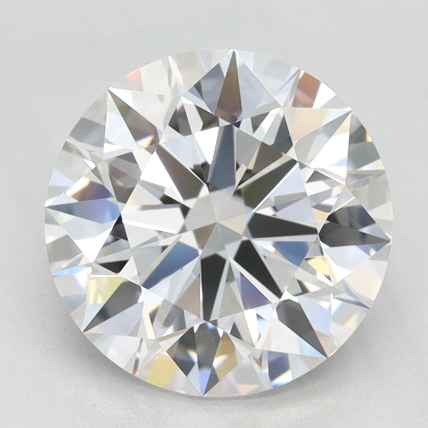 2.0 Carat Round Lab Diamond with  Cut Diamond in 14KT  view 1
