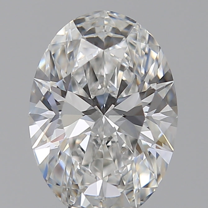 1.51 Carat Oval Lab Diamond with  Cut Diamond in 14KT  view 1
