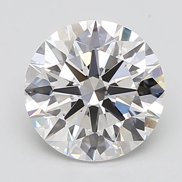 3.38 Carat Round Lab Diamond with  Cut Diamond in 14KT  view 1
