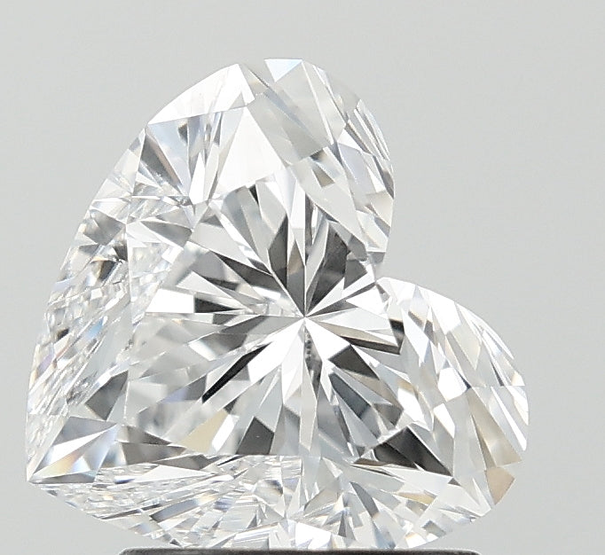 2.01 Carat Heart Lab Diamond with  Cut Diamond in 14KT  view 1
