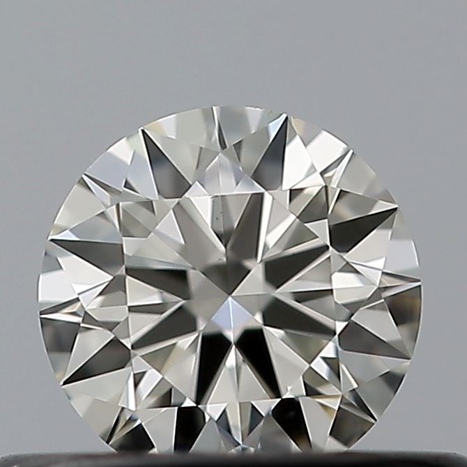 0.3 Carat Round Natural Diamond with  Cut Diamond in 14KT  view 1
