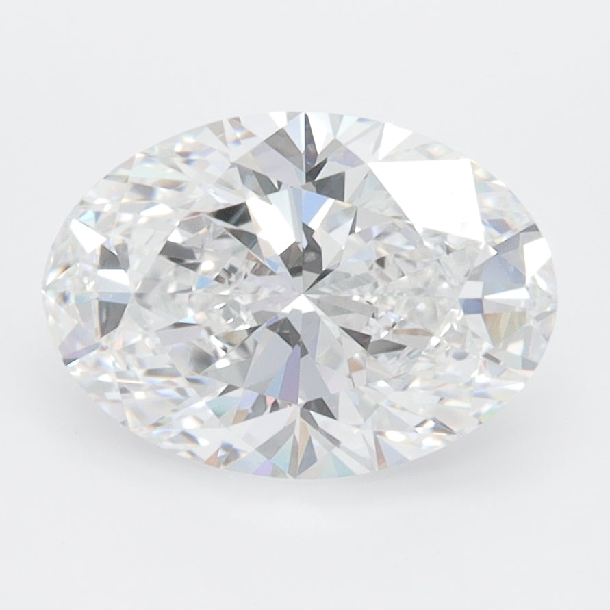 2.24 Carat Oval Lab Diamond with  Cut Diamond in 14KT  view 1

