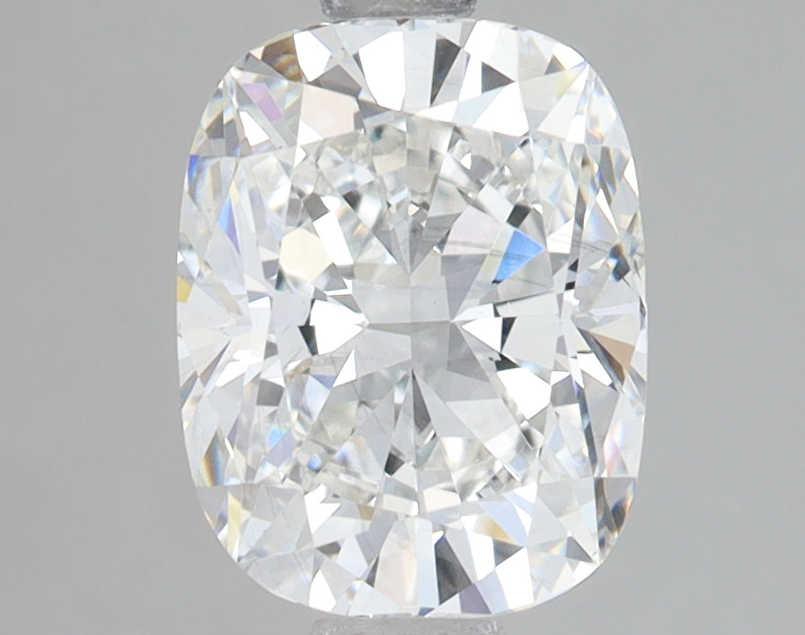 2.49 Carat Cushion Lab Diamond with  Cut Diamond in 14KT  view 1
