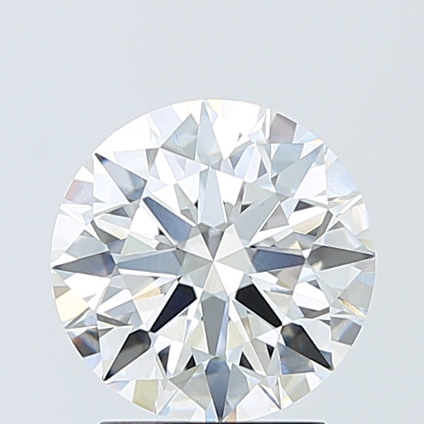 2.2 Carat Round Lab Diamond with  Cut Diamond in 14KT  view 1
