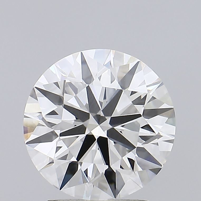 2.04 Carat Round Lab Diamond with  Cut Diamond in 14KT  view 1
