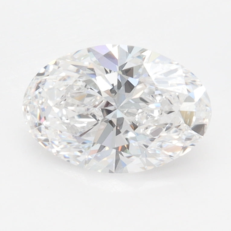 1.2 Carat Oval Lab Diamond with  Cut Diamond in 14KT  view 1
