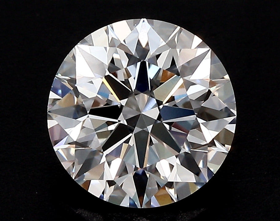 2.36 Carat Round Lab Diamond with  Cut Diamond in 14KT  view 1
