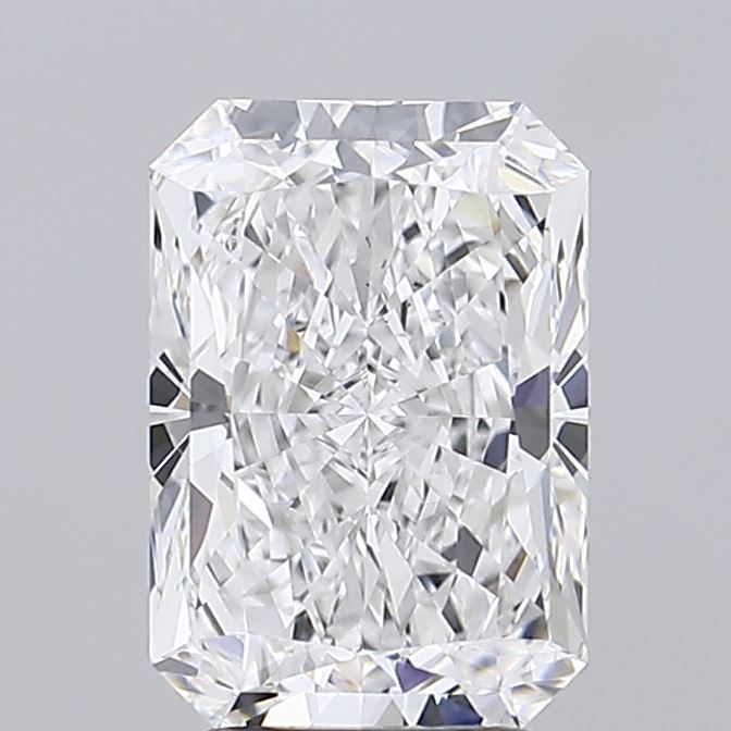 2.94 Carat Radiant Lab Diamond with  Cut Diamond in 14KT  view 1
