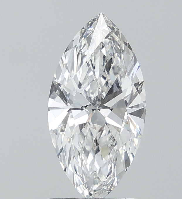 1.55 Carat Marquise Lab Diamond with  Cut Diamond in 14KT  view 1
