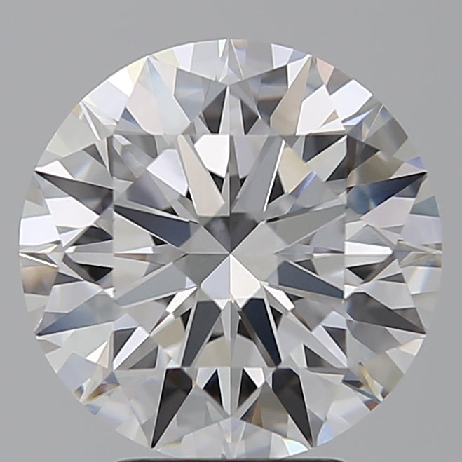 4.05 Carat Round Lab Diamond with  Cut Diamond in 14KT  view 1
