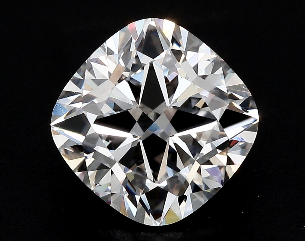 2.5 Carat Cushion Lab Diamond with  Cut Diamond in 14KT  view 1

