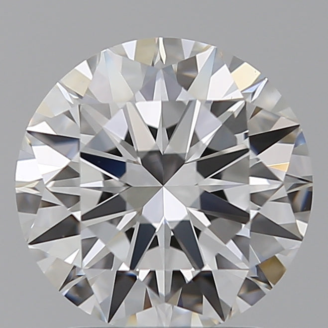 2.0 Carat Round Lab Diamond with  Cut Diamond in 14KT  view 1
