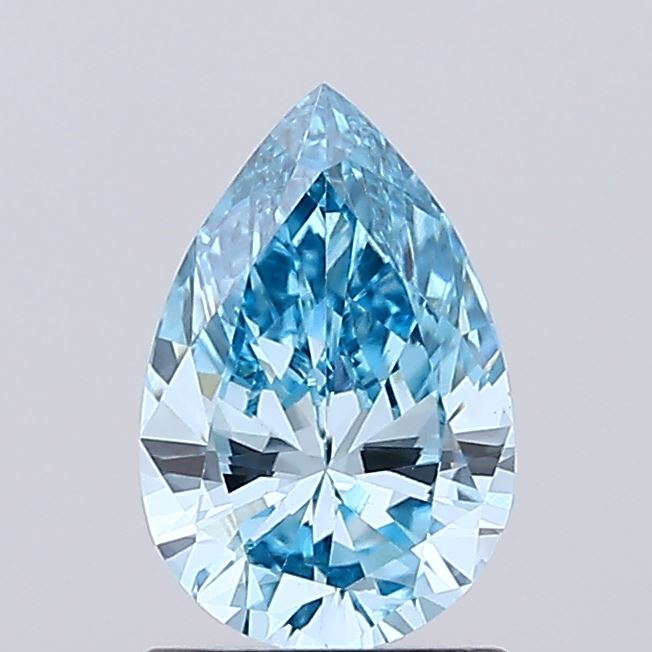 1.05 Carat Pear Lab Diamond with  Cut Diamond in 14KT  view 1

