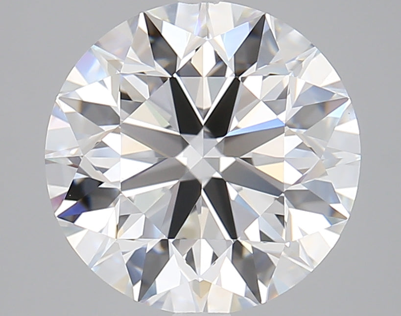 4.71 Carat Round Lab Diamond with  Cut Diamond in 14KT  view 1
