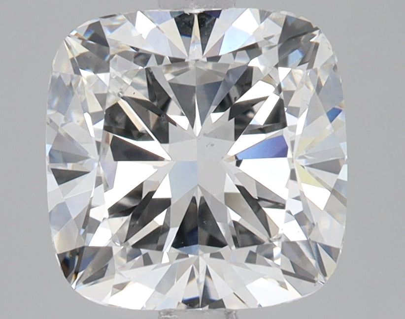 3.06 Carat Cushion Lab Diamond with  Cut Diamond in 14KT  view 1
