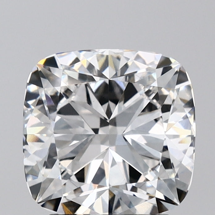 2.7 Carat Cushion Lab Diamond with  Cut Diamond in 14KT  view 1
