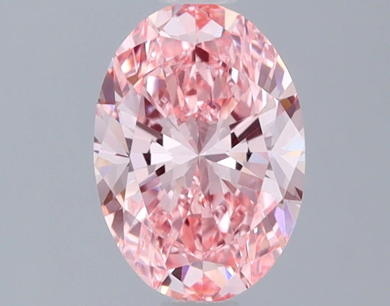 1.07 Carat Oval Lab Diamond with  Cut Diamond in 14KT  view 1
