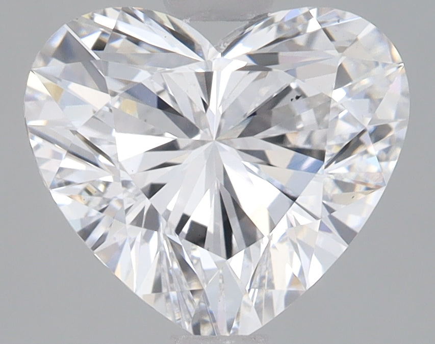 1.76 Carat Heart Lab Diamond with  Cut Diamond in 14KT  view 1

