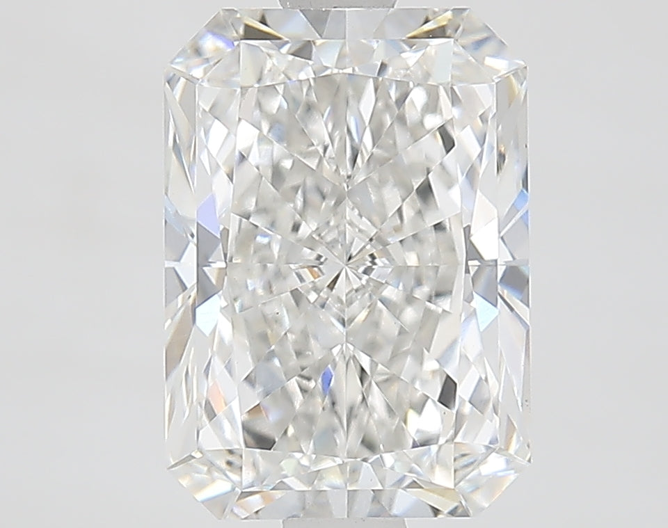 2.11 Carat Radiant Lab Diamond with  Cut Diamond in 14KT  view 1
