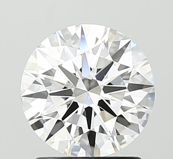 1.56 Carat Round Lab Diamond with  Cut Diamond in 14KT  view 1
