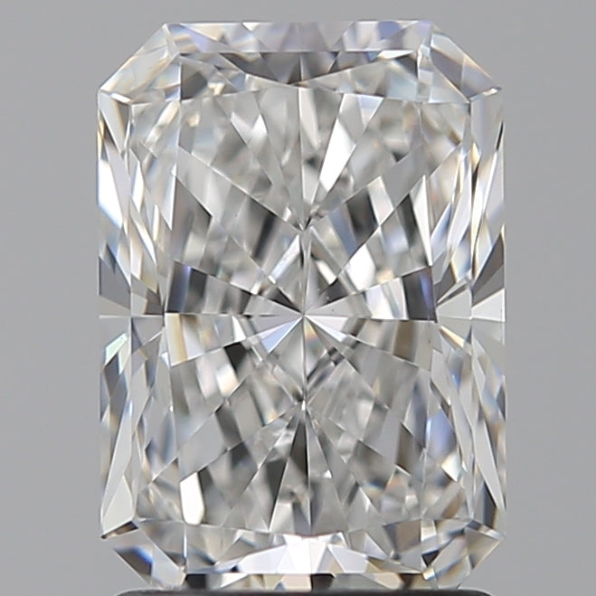 1.79 Carat Radiant Lab Diamond with  Cut Diamond in 14KT  view 1
