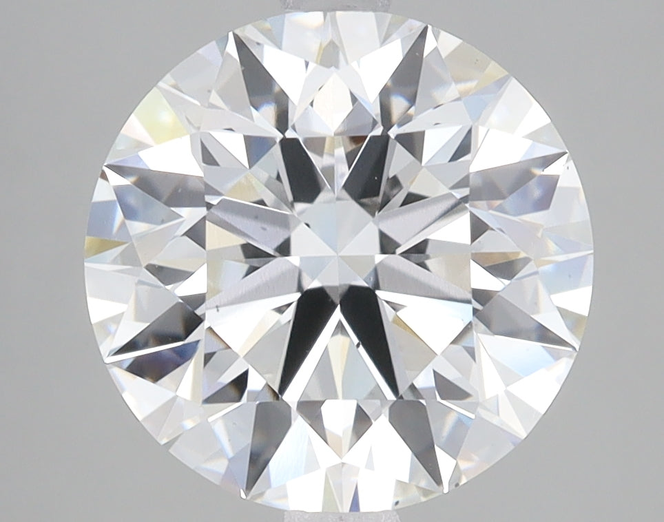 4.01 Carat Round Lab Diamond with  Cut Diamond in 14KT  view 1

