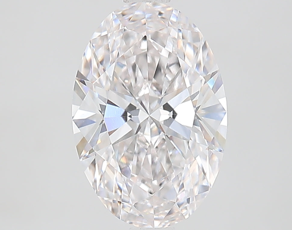 2.05 Carat Oval Lab Diamond with  Cut Diamond in 14KT  view 1
