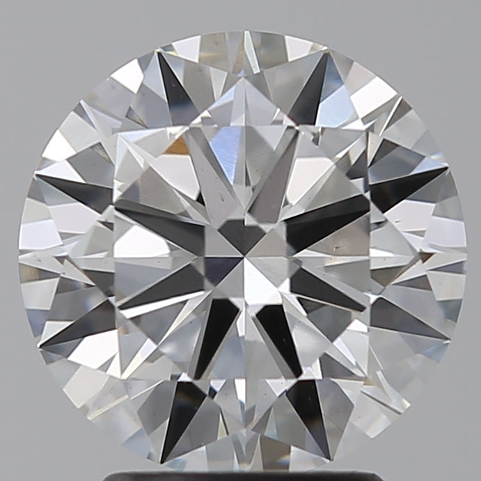 2.75 Carat Round Lab Diamond with  Cut Diamond in 14KT  view 1
