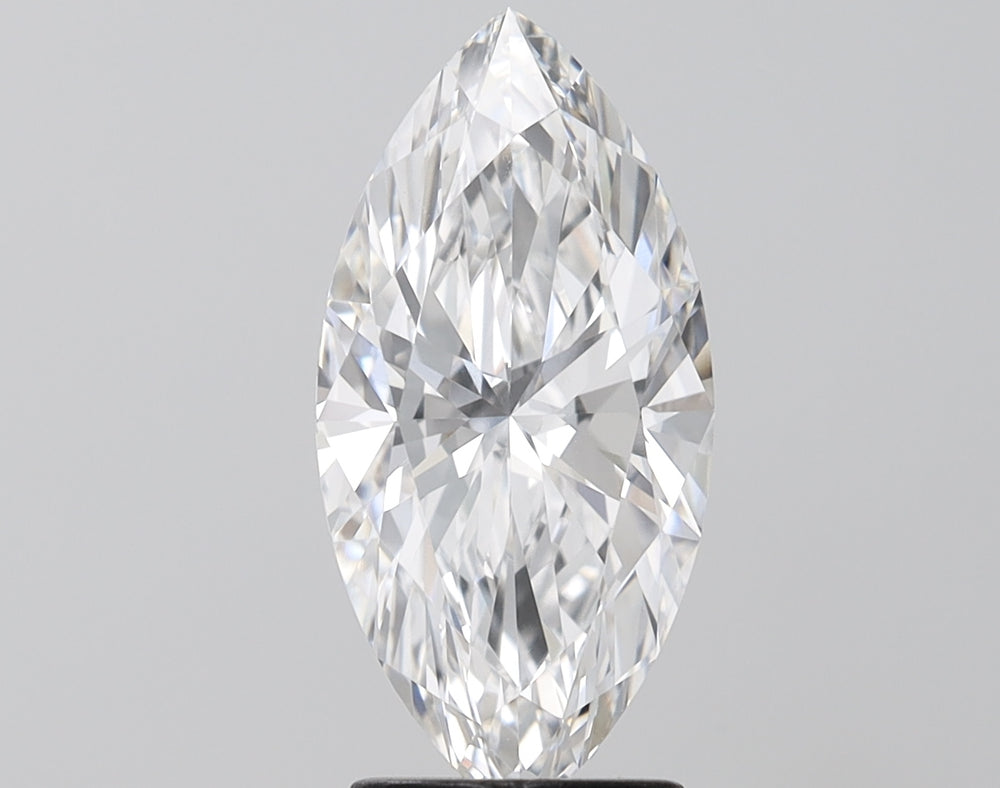 2.41 Carat Marquise Lab Diamond with  Cut Diamond in 14KT  view 1
