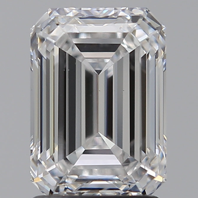 2.09 Carat Emerald Lab Diamond with  Cut Diamond in 14KT  view 1
