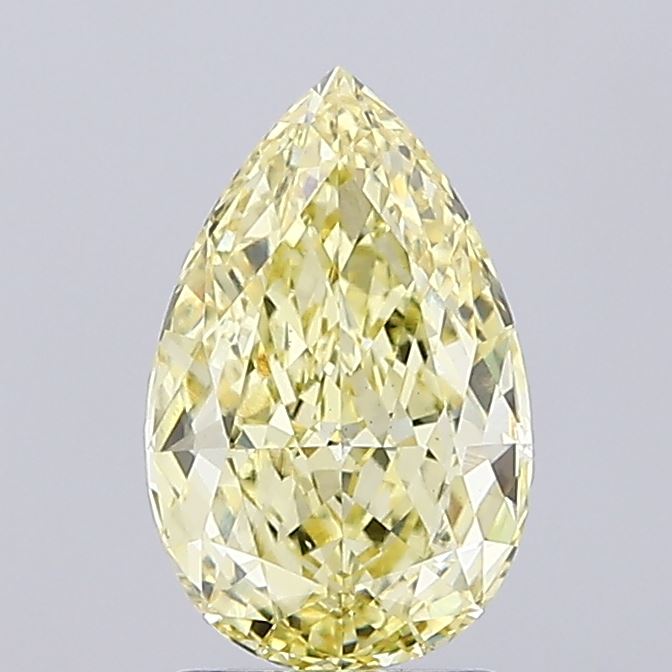 1.9 Carat Pear Lab Diamond with  Cut Diamond in 14KT  view 1
