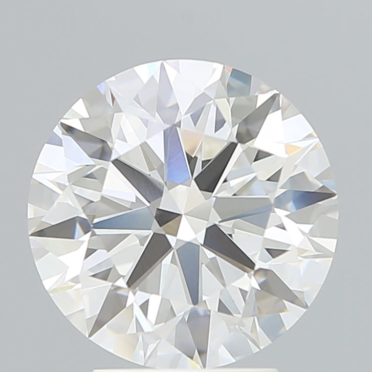 3.83 Carat Round Lab Diamond with  Cut Diamond in 14KT  view 1
