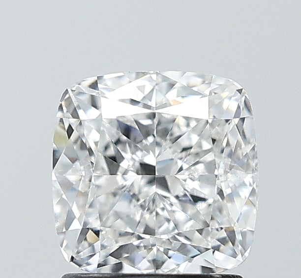1.89 Carat Cushion Lab Diamond with  Cut Diamond in 14KT  view 1

