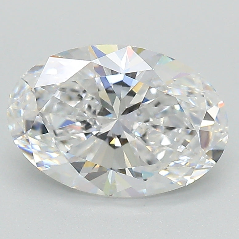 2.0 Carat Oval Lab Diamond with  Cut Diamond in 14KT  view 1

