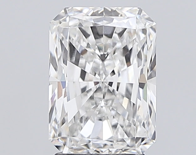 3.03 Carat Radiant Lab Diamond with  Cut Diamond in 14KT  view 1
