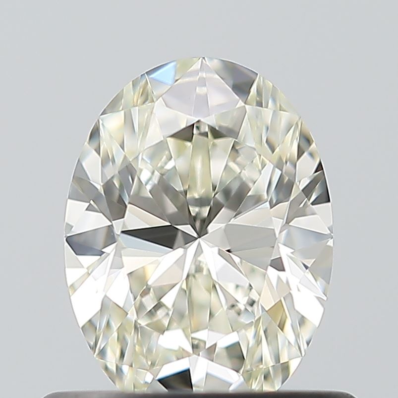 0.54 Carat Oval Natural Diamond with  Cut Diamond in 14KT  view 1
