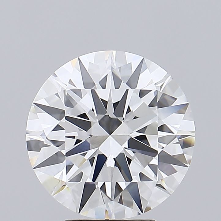 4.3 Carat Round Lab Diamond with  Cut Diamond in 14KT  view 1
