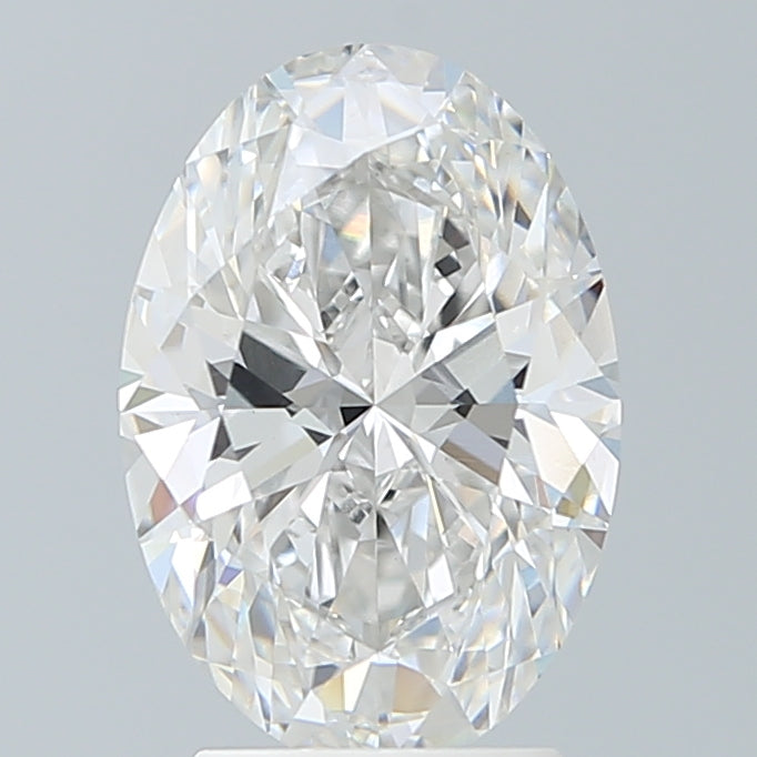 3.11 Carat Oval Lab Diamond with  Cut Diamond in 14KT  view 1
