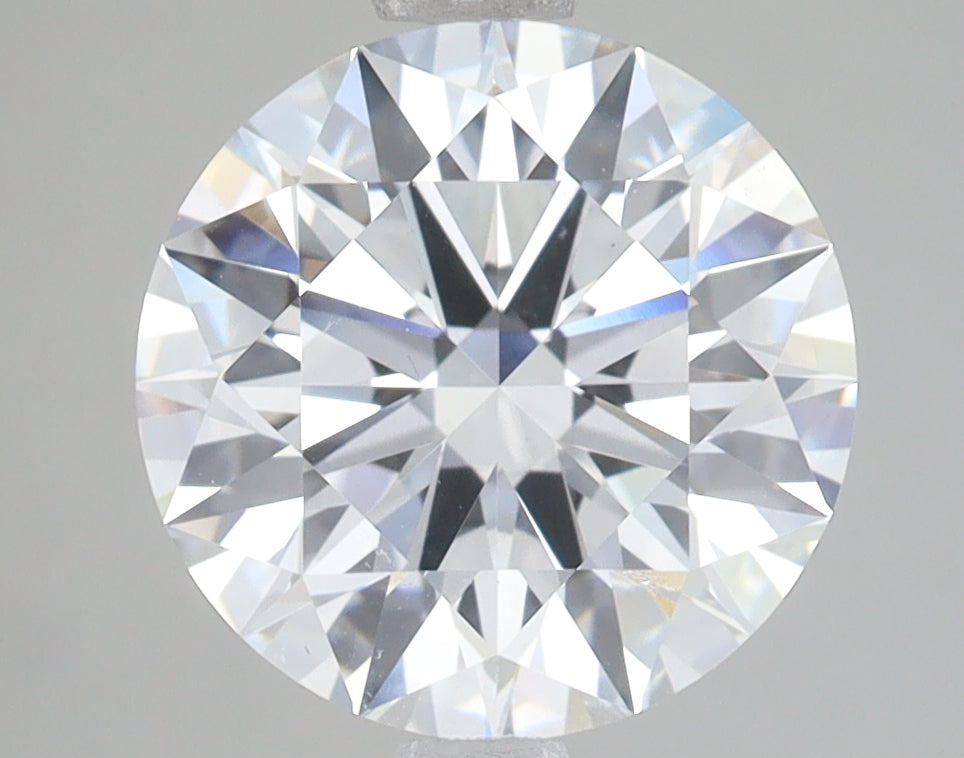 3.59 Carat Round Lab Diamond with  Cut Diamond in 14KT  view 1
