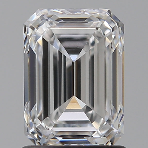 1.54 Carat Emerald Lab Diamond with  Cut Diamond in 14KT  view 1
