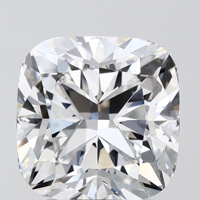 3.06 Carat Cushion Lab Diamond with  Cut Diamond in 14KT  view 1
