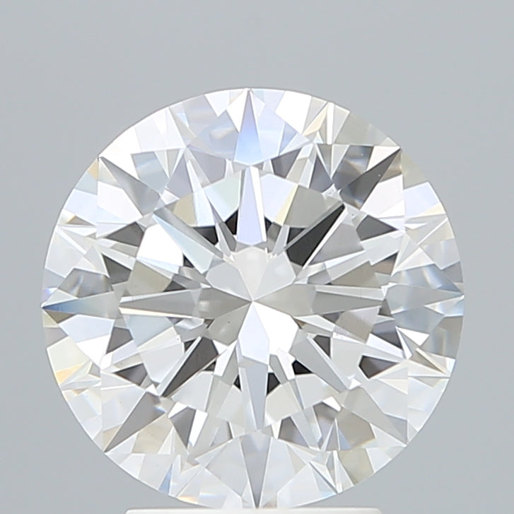 3.52 Carat Round Lab Diamond with  Cut Diamond in 14KT  view 1
