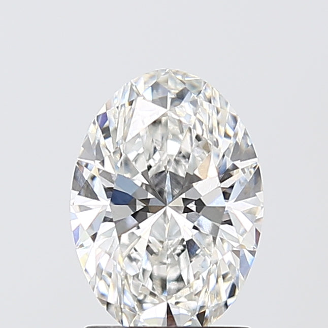 1.72 Carat Oval Lab Diamond with  Cut Diamond in 14KT  view 1
