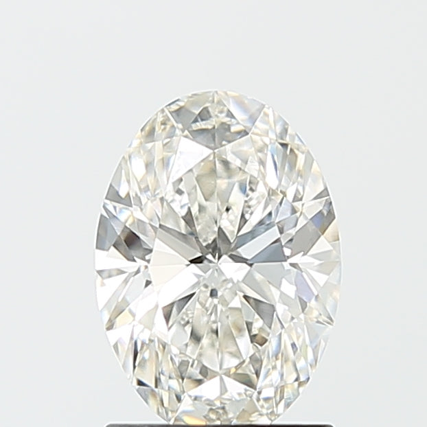 1.5 Carat Oval Lab Diamond with  Cut Diamond in 14KT  view 1
