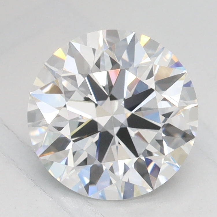 1.26 Carat Round Lab Diamond with  Cut Diamond in 14KT  view 1
