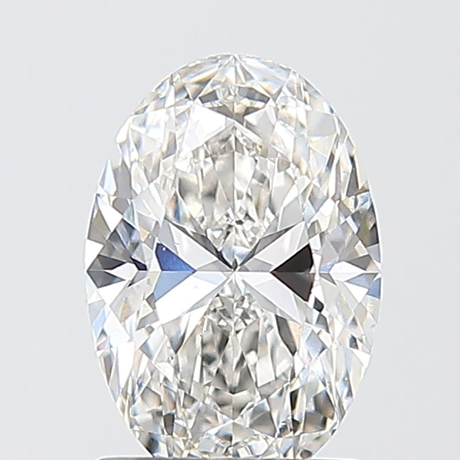1.52 Carat Oval Lab Diamond with  Cut Diamond in 14KT  view 1
